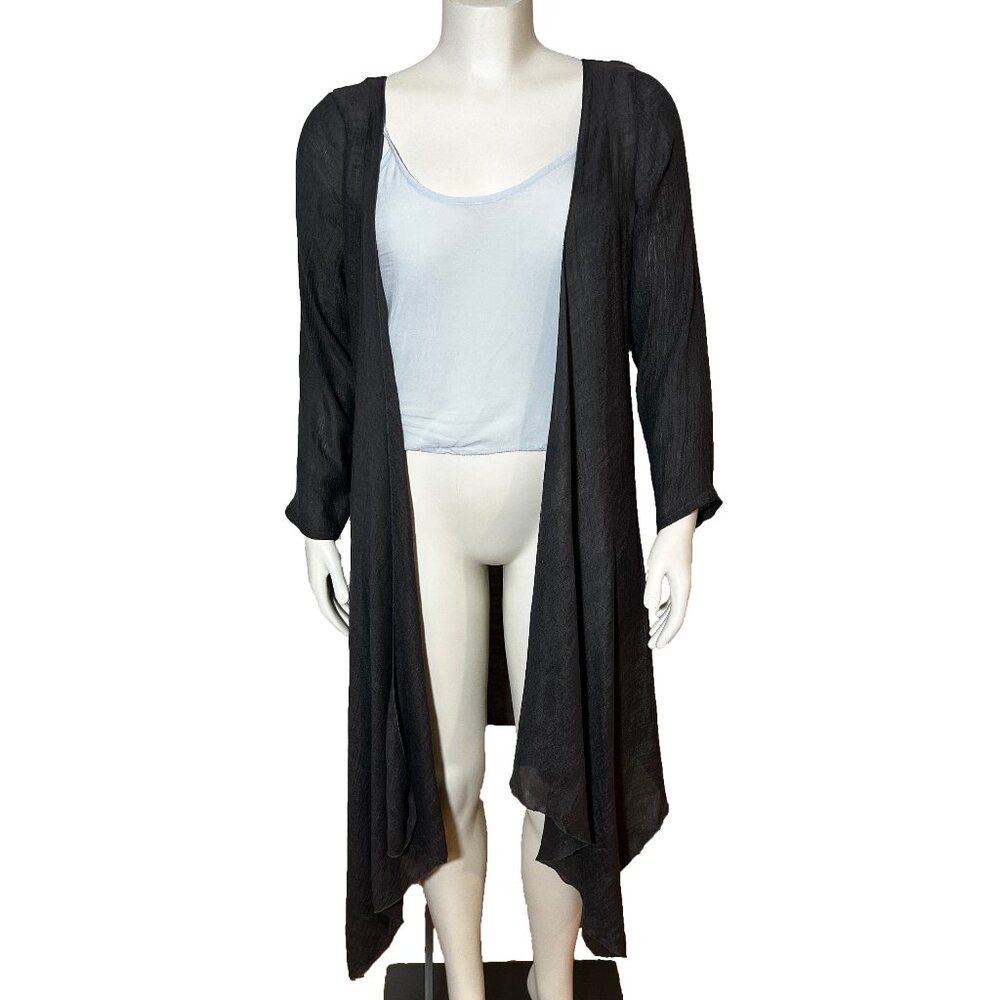 Lily by Firmiana Charcoal Grey Duster Size L
